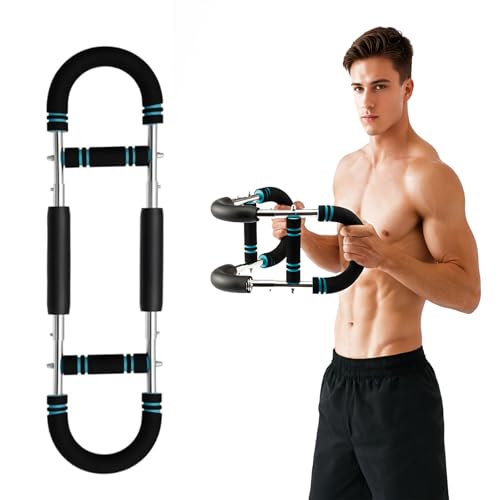 Twister Arm Trainer with 4 Springs, 30-120lb Adjustable 6 Resistance Levels Twister Arm Chest Exerciser, Portable Chest Workout Equipment for Men & Women, Enhancing Upper Body Muscle