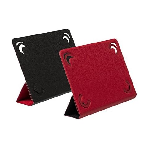 Funda RivaCase® para tabletas iPad de Aire/Samsung Galaxy Tab 3-4 Tab 10"/ Sony Xperia S Tab - Negro/Rojo Cover