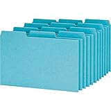 Oxford Index Card Guides with Blank Tabs, 4 x 6 Inches, 1/3 Cut Tabs, Blue, 100 per Box (P413)