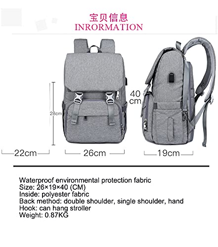 Sac à langer étanche et multifonction à grande capacité