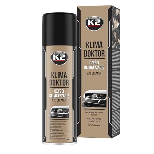 K2 Limpiador Aire Acondicionado Coche Higienizante A/C - Limpieza y Desinfeccion Eliminador Olores - Limpia y Refresca - 500 ml