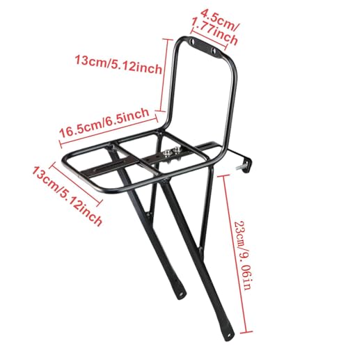 Bastidor delantero para bicicleta de montaña con soporte robusto de 8,27 pulgadas para viaje 2