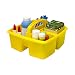 Storex Classroom Caddy, 9.25 x 9.25 x 5.25", Yellow, Case of 6 (00950U06C)