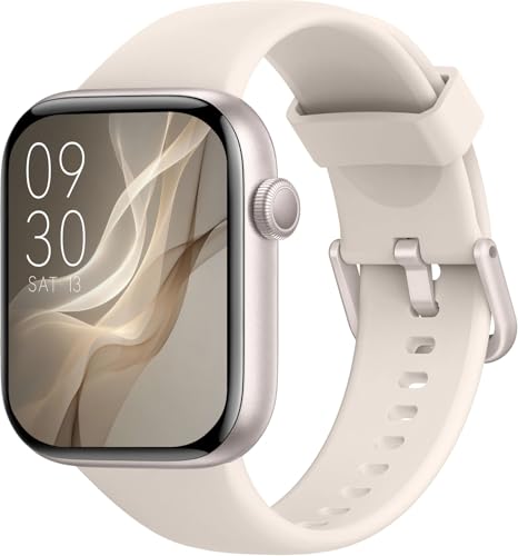 Smartwatch Damen Herren, 1,85' HD Touch Fitnessuhr mit Telefonfunktion, 140+Sportmodi Smart Watch Fitness Tracker mit Pulsmesser Schlafmonitor Schrittzähler, IP68 Wasserdicht Sportuhr iOS Polarstern