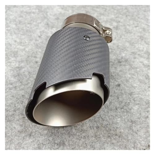 Embouts d'échappement généraux en carbone mat 70mm buse inox pour canule de pot auto