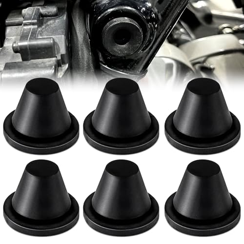 AMAZICHA Rubber Side Cover Grommets Compatible with Harley 1996-2007 Street Glide Electra Glide Touring Road Glide Road King 6PCS