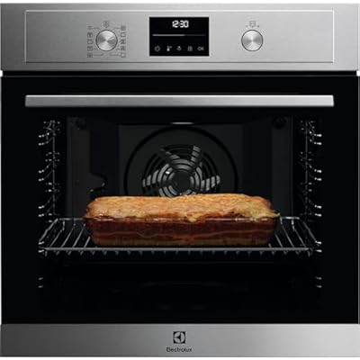 Electrolux Horno Multifunción EOF6P54TX, 72 L, Función Grill, 1000W, Tecnología SurroundCook, Limpieza Pirolítica, Pantalla LED, Mandos Escamotables, Carriles Telescópicos, Inox, Fabricado en DE | Ya disponible en tu tienda friki favorita! En mundofriki.es!
