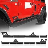 Hooke Road for Jeep Rocker Panel Guards Body Armor Cladding Skid Plate Slider for...