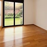 WHWM Large Clear Floor Mat 118.1' x 47.2' - Pet Flooring Protector, Clear Plastic Rug Protector, Vinyl Floor Mat - Ideal for Hardwood Floors, Home & Office Use - Waterproof and Easy to Clean