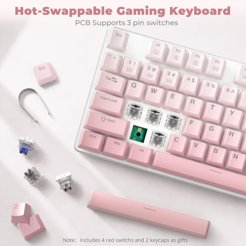 Image of Redragon K671GP Wired Mechanical Keyboard | LED Keyboard,11 Backlit Modes,Hot-Swappable Linear Switch,Full Anti-Ghosting,PBT Keycaps,for Computer /Laptop /PC /Mac /Windows