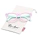Pro Acme TPEE Rubber Flexible Kids Nerd Glasses Clear Lens Geek Fake for Costume (Age 3-10) (Pink/Green)