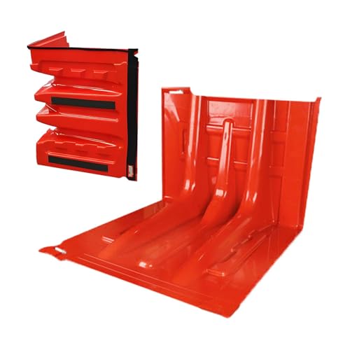 ABS Flood Protection Barrier, Commercial Flood Baffle, Stackable Panels, L Shaped Flood Barriers Board for Basement Entrance Gates Garage Door and Home(5 PCS)