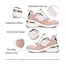 Vepose Women's 8026A Pink Fashion Wedge Sneakers Arch Support High Heel Tennis Shoes Size 8 US (CJY8026A Pink 08)