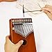 Kalimba Thumb Piano 17 Keys with Tune Hammer and Study Instruction,Portable Mbira Finger Piano Kit,Gift for Friend Adult Beginners