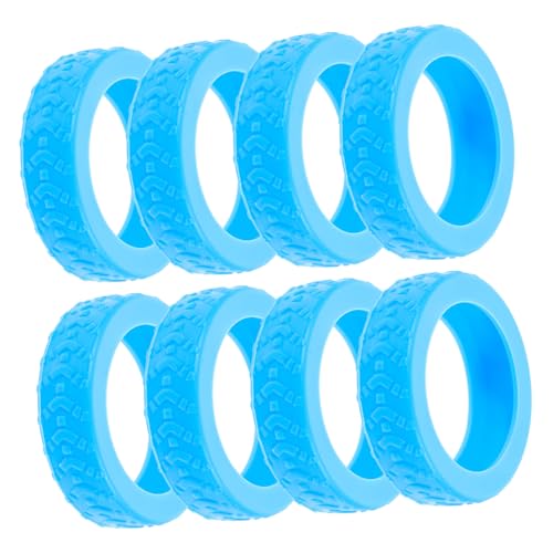 8pcs Silicone Suitcase Wheel Covers Durable Luggage Caster Protectors for Hardwood Floors Easy Installation Fits Wheel Travel Accessories