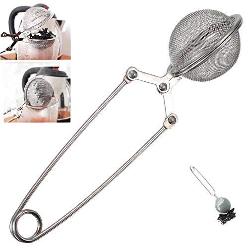 Perfect Pricee Stainless Steel Spoon Tea Leaves Herb Mesh Ball Infuser Filter Squeeze Strainer-image-34