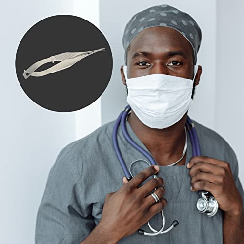 FOMIYES 8.5Cm Gebogene Mikrochirurgische Schere Aus Edelstahl Und, Rostfrei Und HitzebestäNdig, PräZisionswerkzeug FüR Augenoperationen Und SchöNheitschirurgie