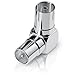 Produktbild CSL - 90° IEC Winkeladapter - 90-Grad-Winkel Stecker - Koaxstecker IEC Male auf Koaxbuchse IEC Female bidirektional - geeignet für Radio Kabelfernsehen DVB-T DVB-T2 HD