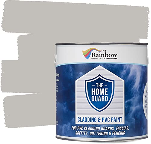 Rainbow Chalk Markers UPVC Plastic Paint - 5L Cobble | Non-Toxic & Water-Based Exterior uPVC Paint for Plastic Cladding, Facia Boards, Window Frames & Doors | Quick Drying & Satin Finish
