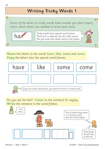 Targeted Practice Phonics Year 1 Book 1