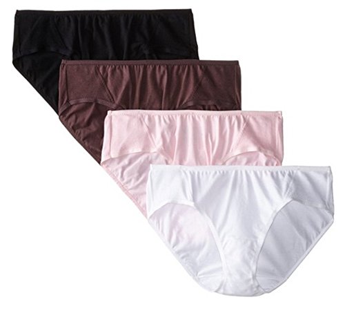 Fruit of the Loom Women's 4 Pack Flexible Fit Hipster Panties, Assorted, 4/5