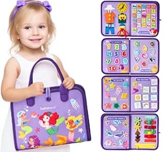 hahaland Busy Board Montessori Toys 3 Year Old Girl Gifts 3rd Bithday Idea