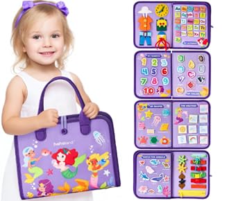 hahaland Busy Board Montessori Toys 3 Year Old Girl Gifts 3rd Bithday Idea