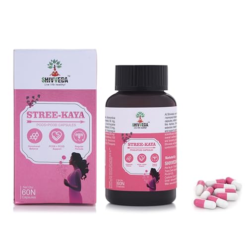 Image of Shivveda Stree-Kaya PCOS+PCOD Supplement, Hormonal Balance Support 60 capsuls