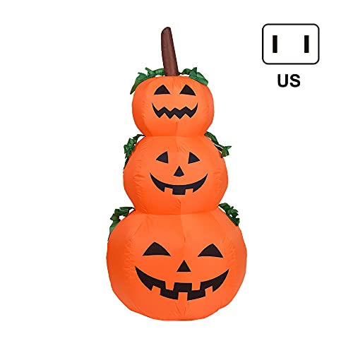 JZENZERO 3 modelos infláveis de abóboras de Halloween para decoração de pátio e jardim de casa