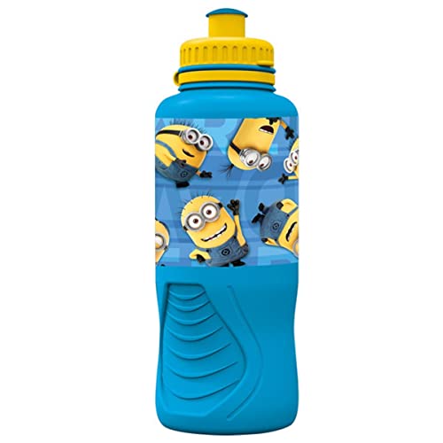 Joy Toy Minions Alu-Trinkflasche – 400 Ml, Auslaufsicher, Mit Drehverschluss