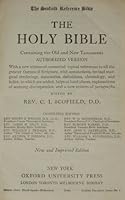 The Scofield Reference Bible: The Holy Bible B000HJHQG0 Book Cover