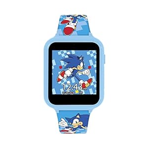 Sonic SNC4055 Digitale Quarzuhr für Jungen, Fitness-Tracker mit Silikonarmband, blau, Spielerisch