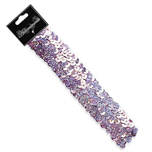 Expo International FA293GL 3 Row 1 1/4 Inch Hologram Stretch Sequin Headband thumb #1