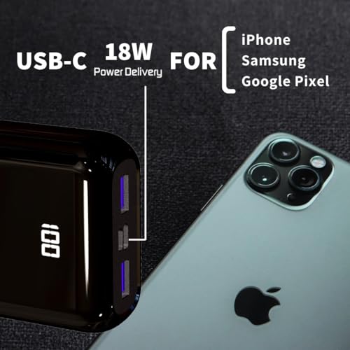 image for Energizer USB-C Portable Charger, 20000 mAh Power Bank Fast Charging L