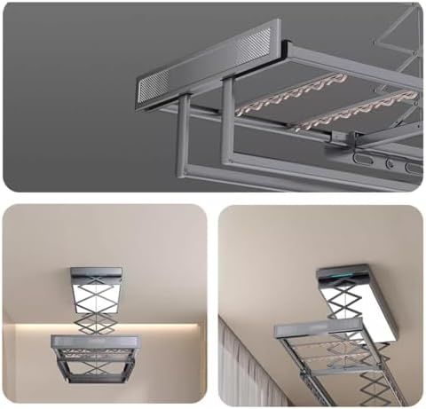Ceiling Mounted Clothes Drying Rack Electric Clothes Hanger Lifting Home Indoor Balcony Remote Control Automatic Telescopic Drying Rack Ceiling Clothesline