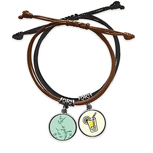 La culture japonaise bambou au poignet avec ce bracelet corde main en cuir