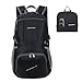 ORICSSON Lightweight Men and Women Handy Water-resistant Packable Travel Backpack Daypack Black 35L