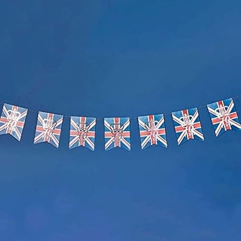 Queen's Platinum Jubilee Flag Bunting, 3m Cover