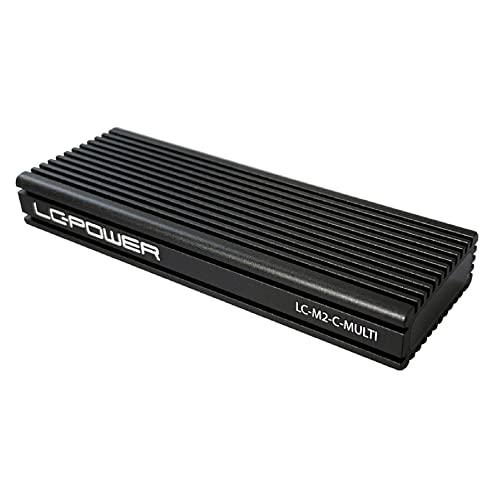 Caja externa para SSD M.2 NVMe y SATA USB 3.2 negra miniatura 2