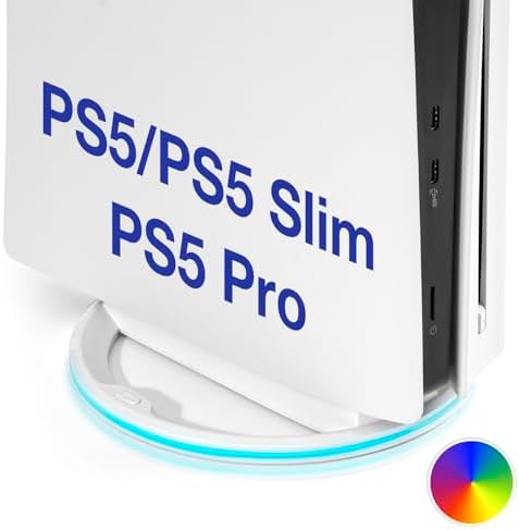 （14:00時点） L'QECTED PS5 Pro/PS5 Slim/PS5 縦置きスタンド （ネジ付）PS5 Pro RGB スタンド，転倒防止 地震対策 傷付き防止 放熱改善，新型PS5用 縦置きスタンド，PS5 周辺機器（ps5 本体全機種対応）ホワイト