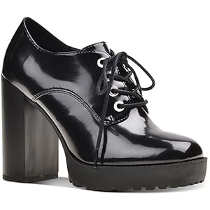 Womens Darlaa Patent Lace Up Oxfords