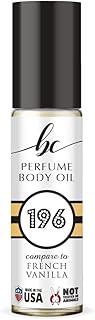 BIOCURA BC Perfume 196 Inspired by Emra French Vanilla For Women & Men Replica Fragrance Body Oil Dupes Alcohol-Free Sample Travel Size Concentrated Long Lasting Roll-On 0.3 Fl Oz/10ml
