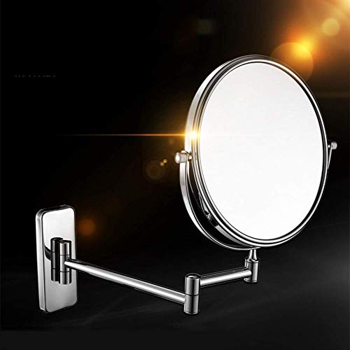 Miroir de maquillage grossissant mural extensible double face sans lumière pour cosmétique - 8