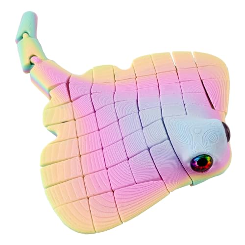 Manta Ray Fidget Toy 3D Printed Sea Animal Sensory Toy