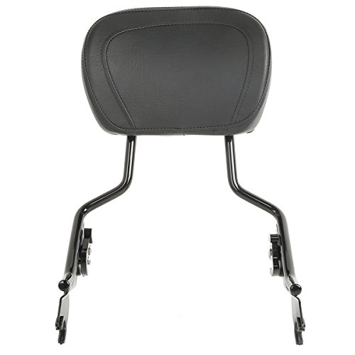 XMT-Moto Detachables Sissy Bar Upright w/Backrest pad fits for Harley Davidson Touring Road Glide FLTRX Electra Glide FLHT Road King FLHR Street Glide FLHX 2009-later,Vivid Black - Thumbnail 6