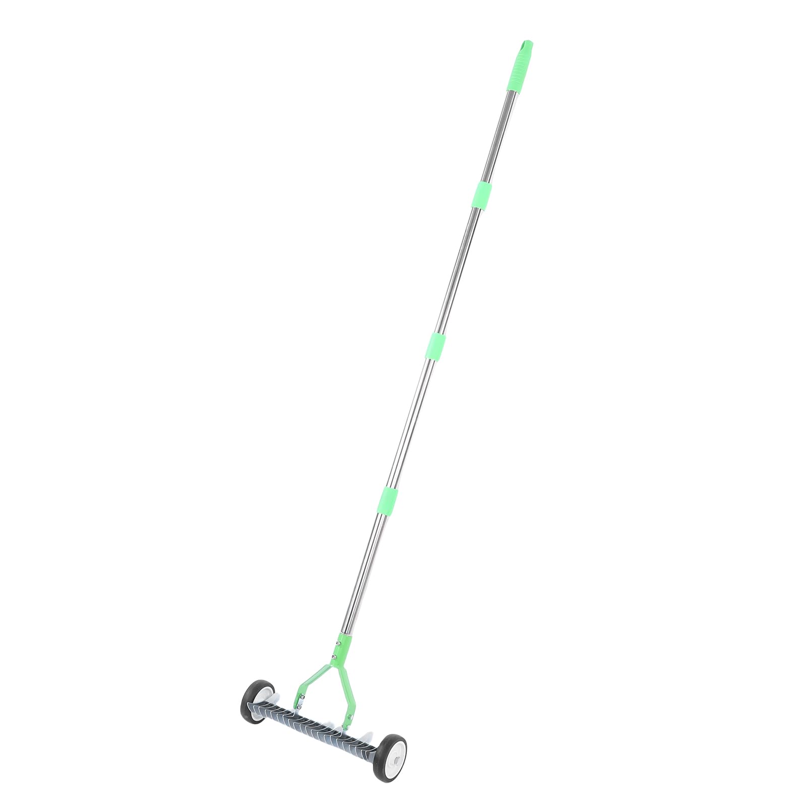 HEEPDD Rastrillo de Paja de Metal para Césped, Rastrillos de Acero, Ergonómico, Aflojar el Suelo y Mantenimiento del Césped Rastrillo de Paja de Metal para , Acero Inoxidable Resistente