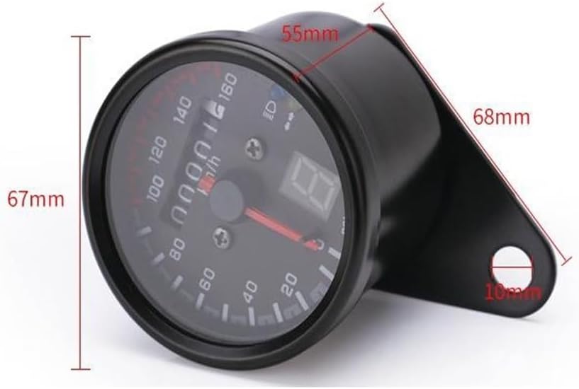 Motorbike Odometer Motorcycle Odometer with Gear Display for for Iron for Horse for Earth for Eagle for King Vintage