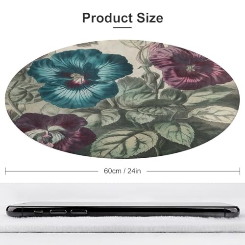 Alfombra pequeña lavable de tres flores decorativa para dormitorio 4