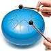 Lronbird Steel Tongue Drum Percussion, 6 Inch 8 Notes Musical Instruments, Music Gifts for Family Friends (Blue)