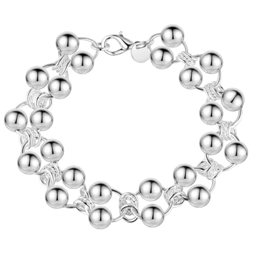 Boules ronde bracelets argent fini les bijoux ternes pour vos fiançailles
